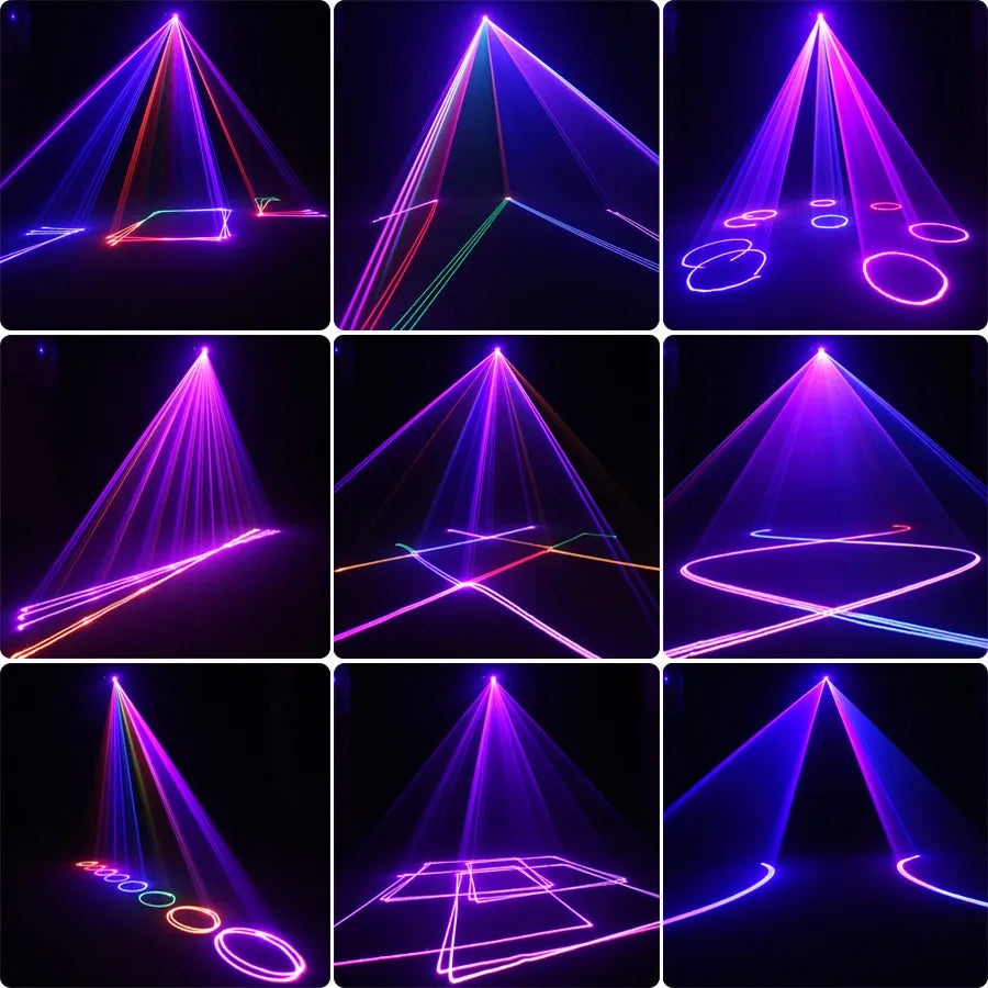 DJ Party RGB Laser Beam Projector with DMX Control