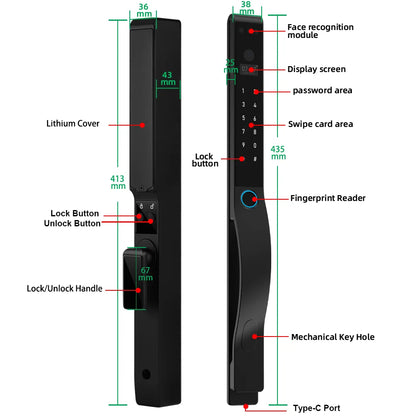 WiFi Digital Lock with Video Call Unlock Feature