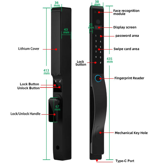 WiFi Digital Lock with Video Call Unlock Feature