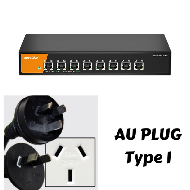 10Gbps 8-Port Ethernet Switch High Speed