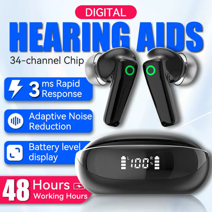 Upgraded Rechargeable Bluetooth Hearing Aids with Smart App Control