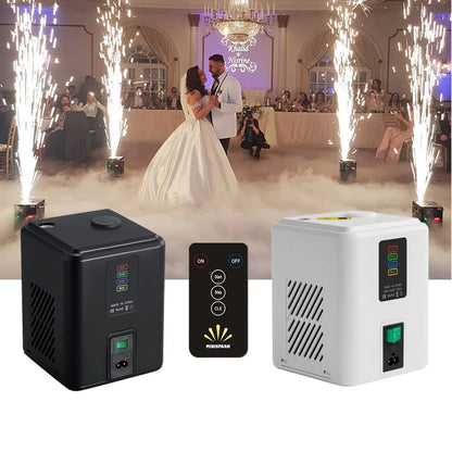 Portable Spark Fountain Machine for Weddings Parties Concerts White