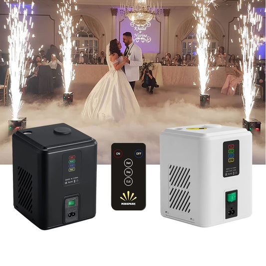 350W Mini Spark Machine with Remote Control Black