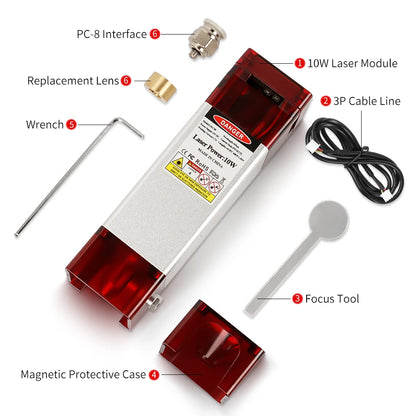 CNC Laser Module 10W for Precision Carving and Cutting