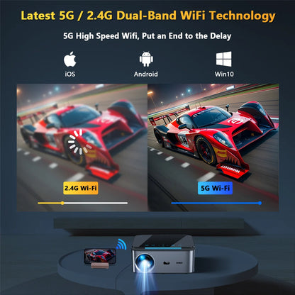 4K Android Projector 1000ANSI Auto Focus 32G