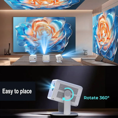 Smart 4K Home Cinema Projector with 360 Degree Viewing