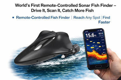 Wireless Sonar Fish Finder with App for Kayak Boats