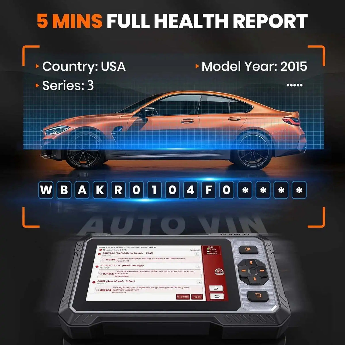 OBD2 All-System Car Diagnostic Scanner Bi-Directional