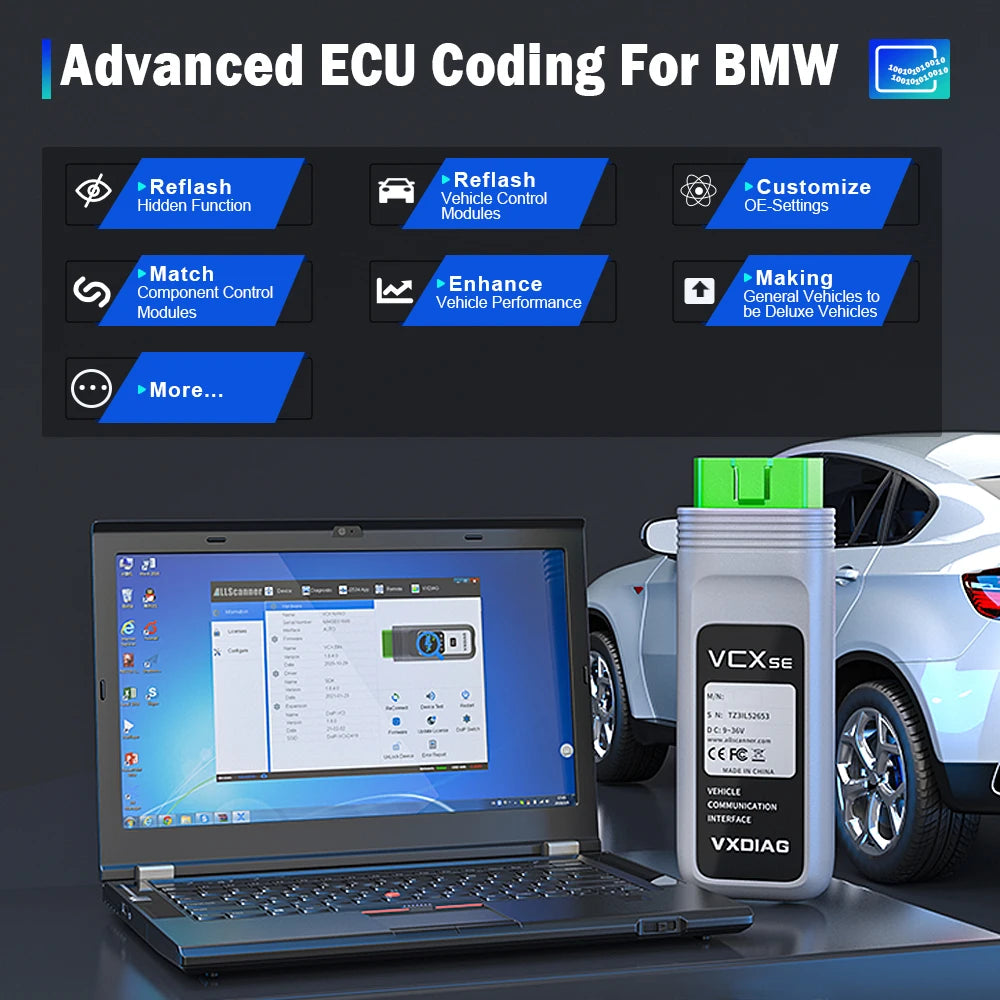 VCX SE Bidirectional BMW Diagnostic and Coding Tool
