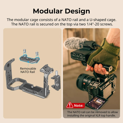 Advanced FX3/FX30 Camera Cage with NATO Rail and Clamp