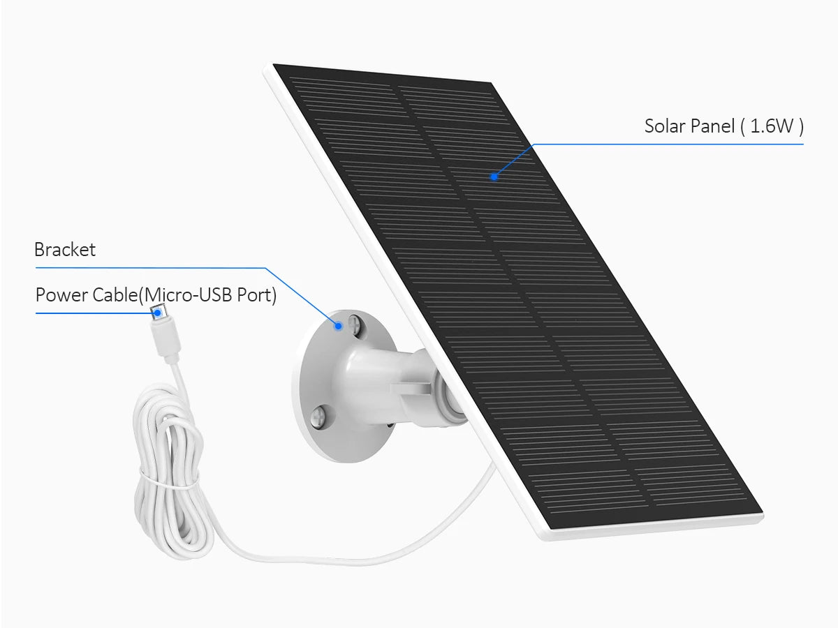 3MP Wireless Solar Security Camera with 64GB Storage