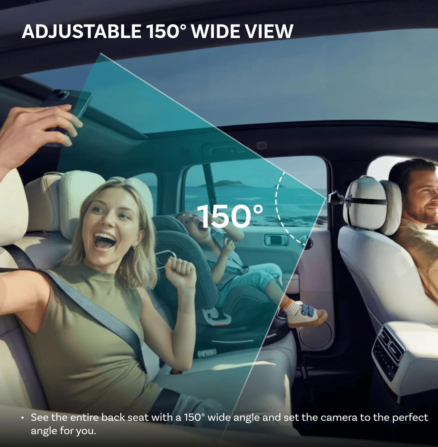 Smart Rear Seat Monitoring Camera with Wireless Car Play