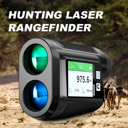 1500m Laser Rangefinder HD Touchscreen Voice Broadcast Golf Hunting