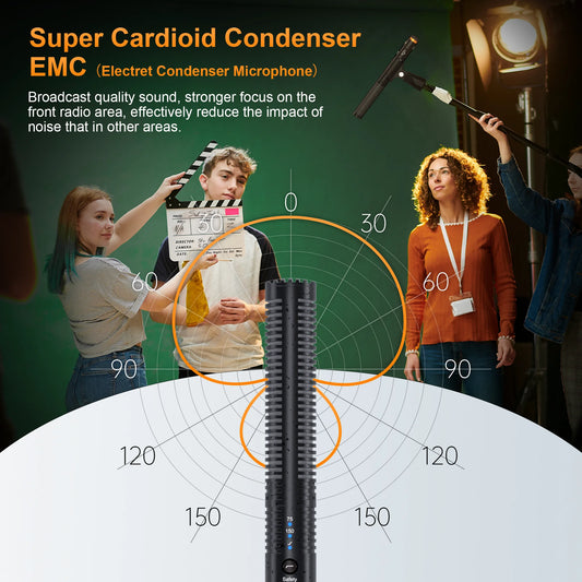 Portable Wireless Condenser Mic for iPhone Video and Podcasts