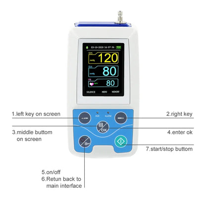 24 Hour BP Monitor with 6 Cuffs and Software