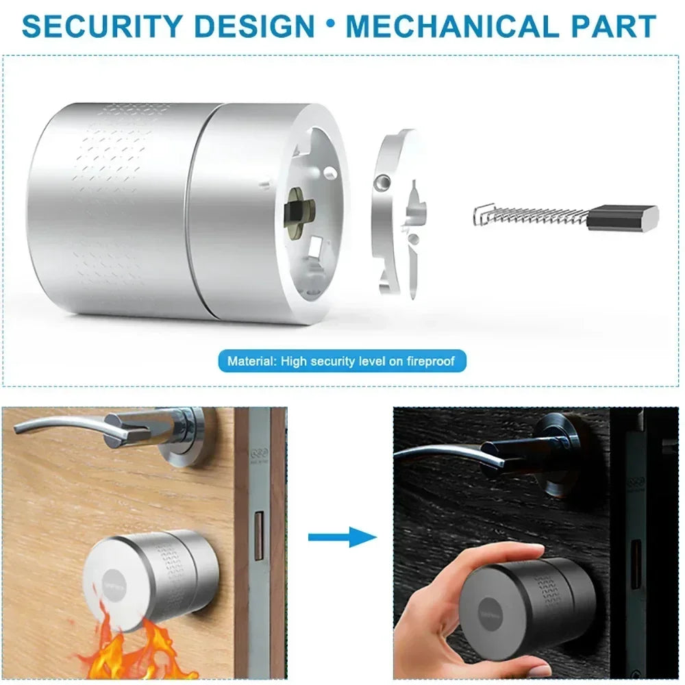 Outdoor Smart Lock with Tuya App and Weatherproof Design