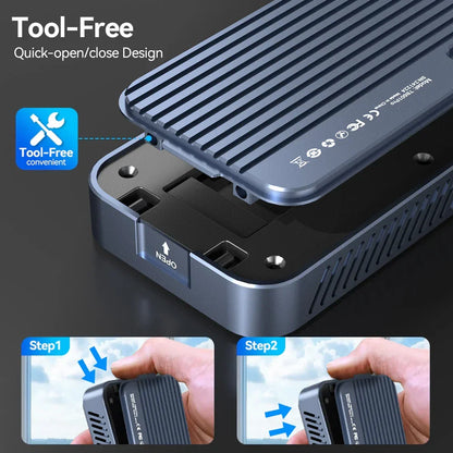 Portable SSD Case and Carry Bag with Cooling Fan