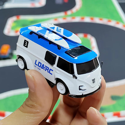 Portable Mini RC Bus Car 2.4GHz Remote Control Blue