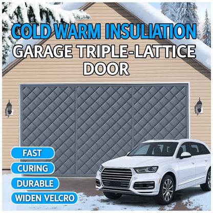 Garage Door Thermal Insulation Curtain Magnetic Grey 9x7FT