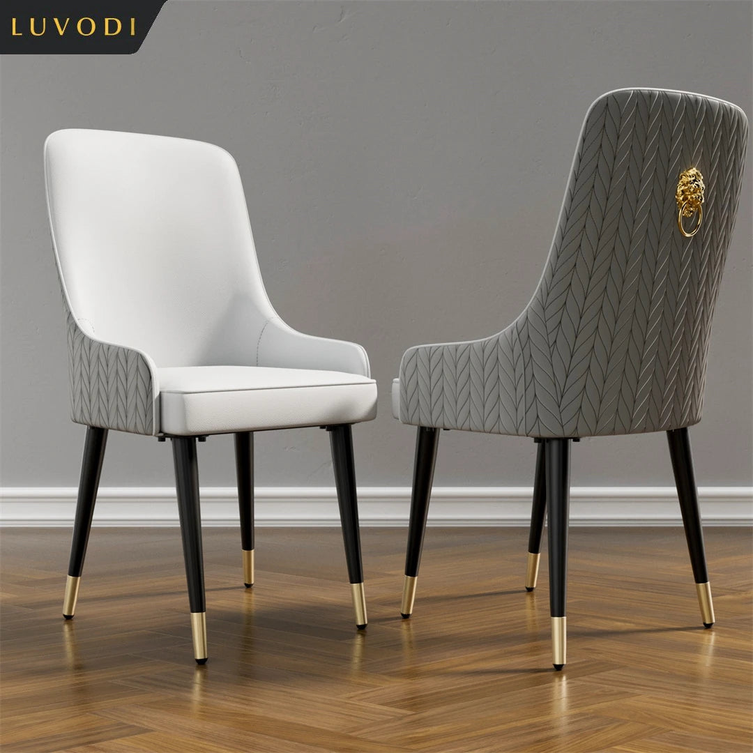 Grey Knocker Back Dining Chairs Set of 2