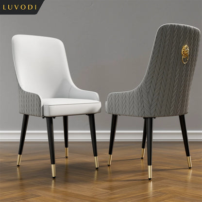 Grey Knocker Back Dining Chairs Set of 2