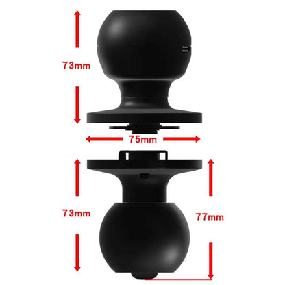 Black Smart Knob Door Lock with App Control