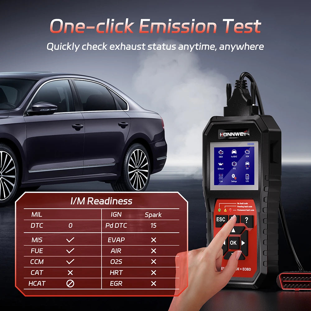 Professional OBD2 Car Diagnostic Scanner Full System Fault Code Reader