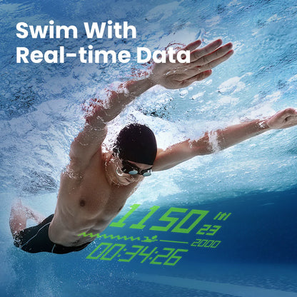 Smart Swimming Goggles Waterproof Anti-Fog UV Performance Tracking