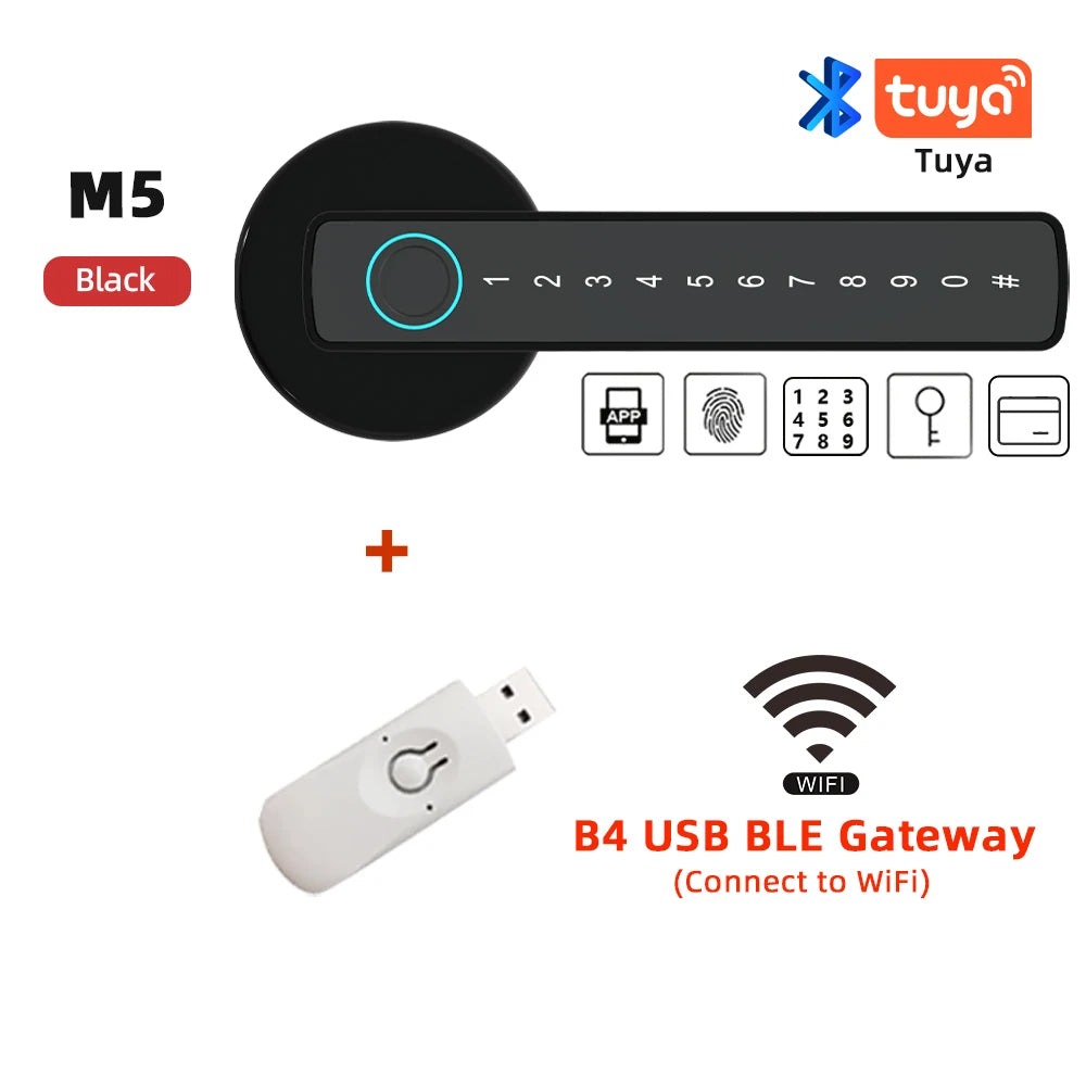 Smart Fingerprint Door Lock with Keypad and App Control