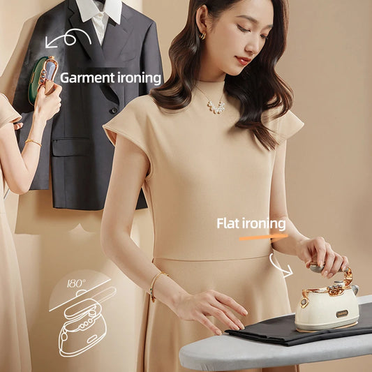 Portable 1200W Clothes Steamer with Quick Smooth Finish