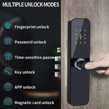 Smart Digital Lock WiFi Fingerprint App Keyless Entry IP65