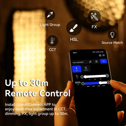 Rechargeable 200W Bi Color Video Light for Streaming