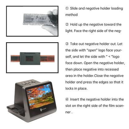 24MP Film & Slide Scanner with 5 Inch LCD Screen