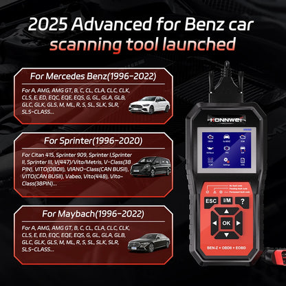 Professional OBD2 Car Diagnostic Scanner Full System Fault Code Reader
