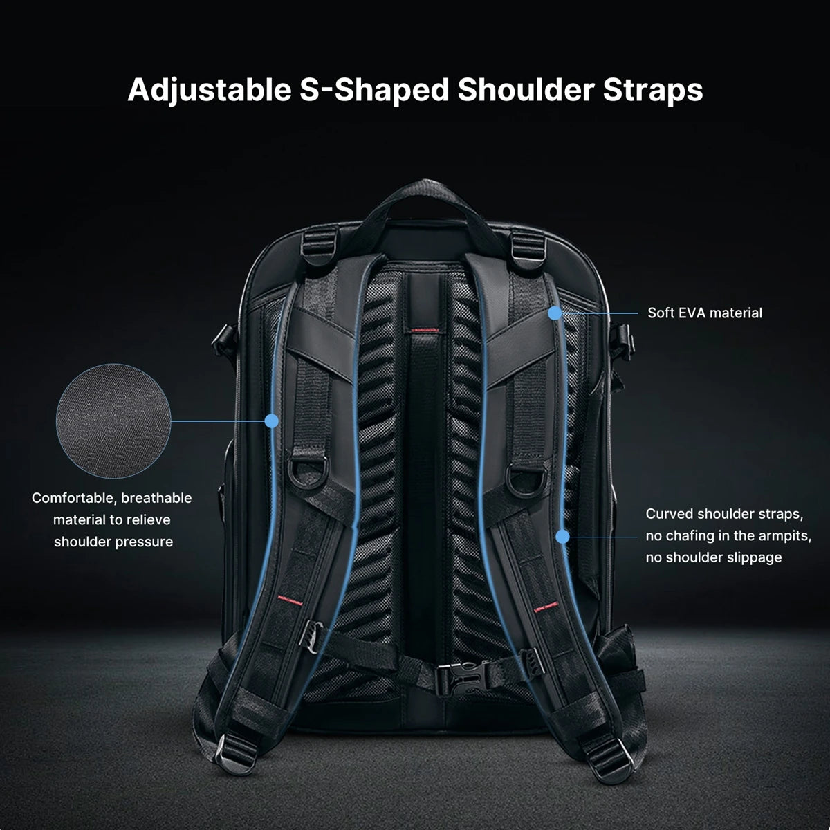 Large Capacity Photography Travel Backpack 22L Waterproof
