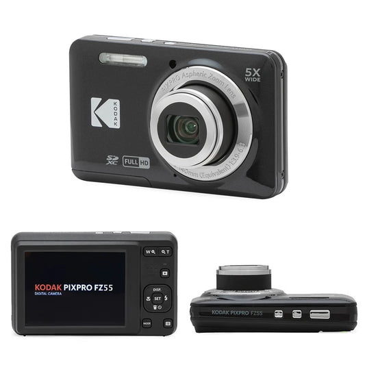 Portable 16MP Digital Camera 28mm Wide Angle Black