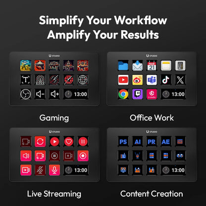 Stream Deck Keyboard 13 LCD Keys for Gaming and Livestreaming