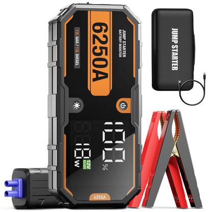 6250A 30000mAh Heavy Duty 12V Car Jump Starter
