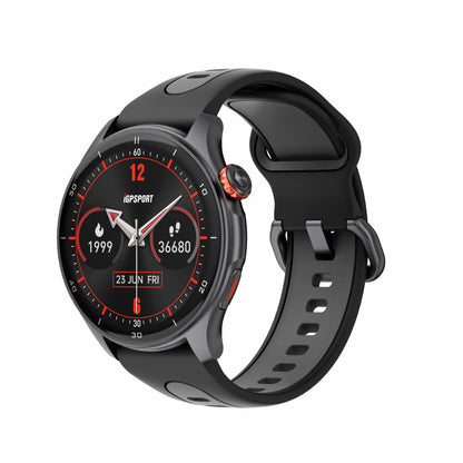 Black Classic Running Watch with Blood Oxygen and Bluetooth Call