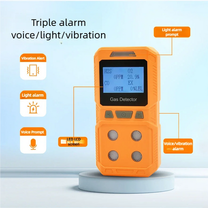 Compact 4-in-1 Gas Analyzer for Toxic & Combustible Gases