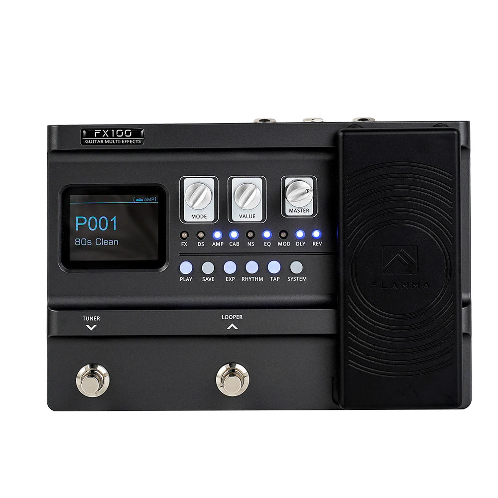FX100 Guitar Pedal with Expression Pedal and Amp Models