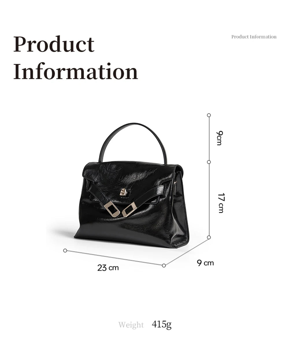 Khaki Tote Handbag with Crossbody Strap