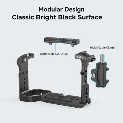 Camera Cage Rig Kit with Cold Shoe Rail