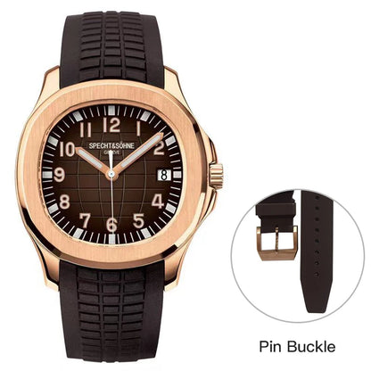 50M Waterproof Men’s Watch Rose Gold Finish