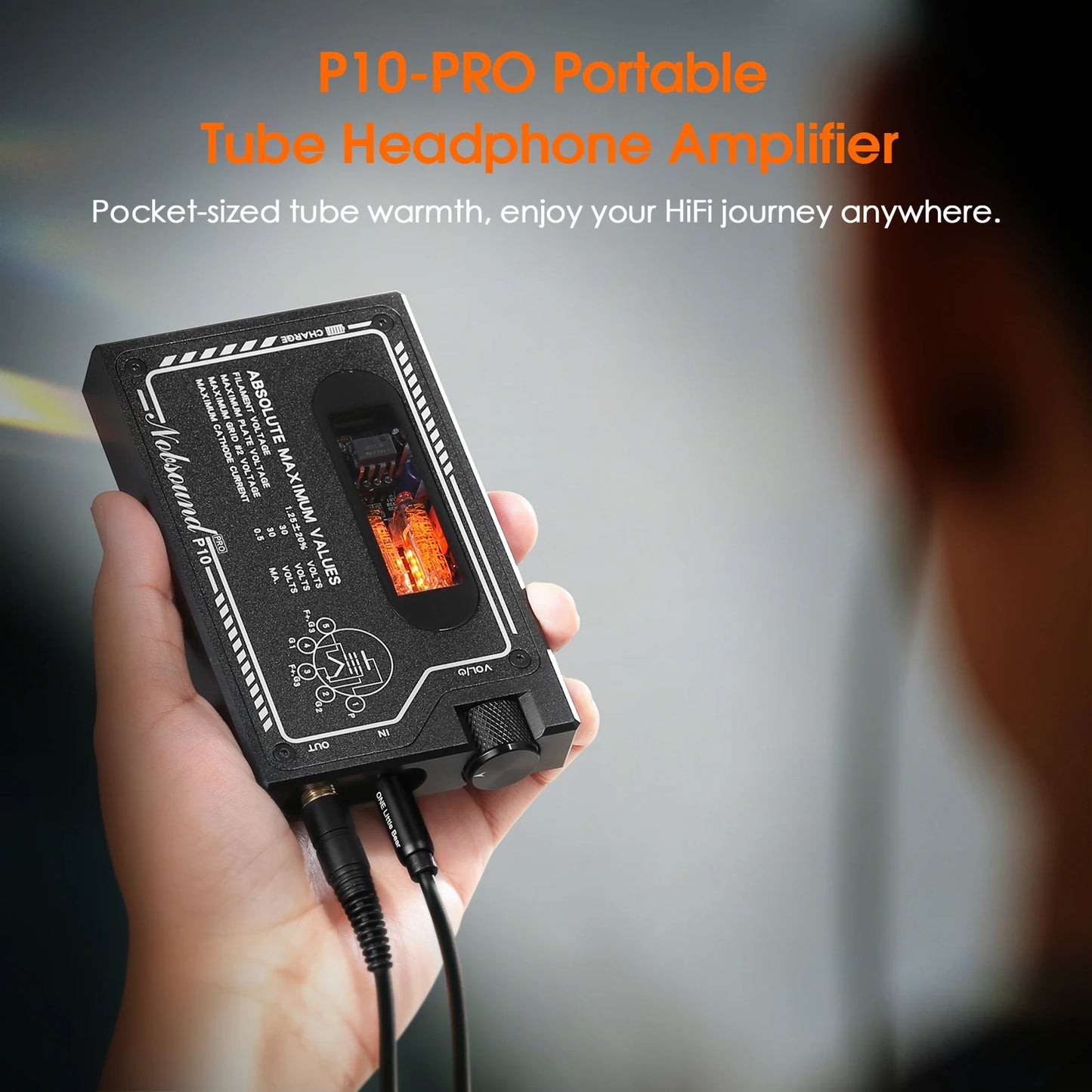 P10 PRO HiFi Tube Headphone Amplifier USB-C Powered
