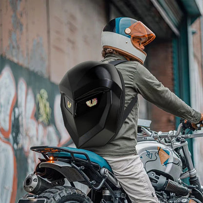 Water Resistant LED Backpack with DIY Display Black