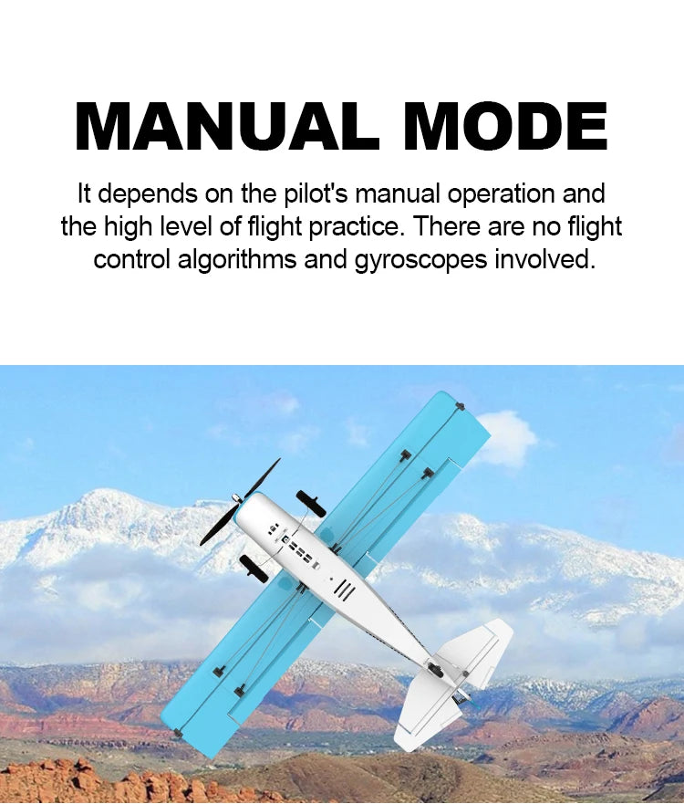 Blue 4CH Brushless RC Airplane with EPP Foam Design