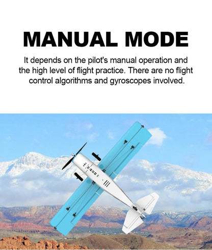 Blue 4CH Brushless RC Airplane with EPP Foam Design