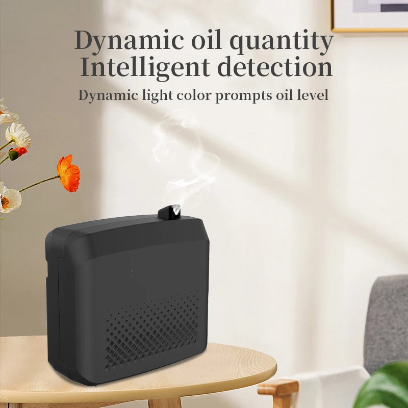 White Wall Mounted Essential Oil Diffuser with Bluetooth Control