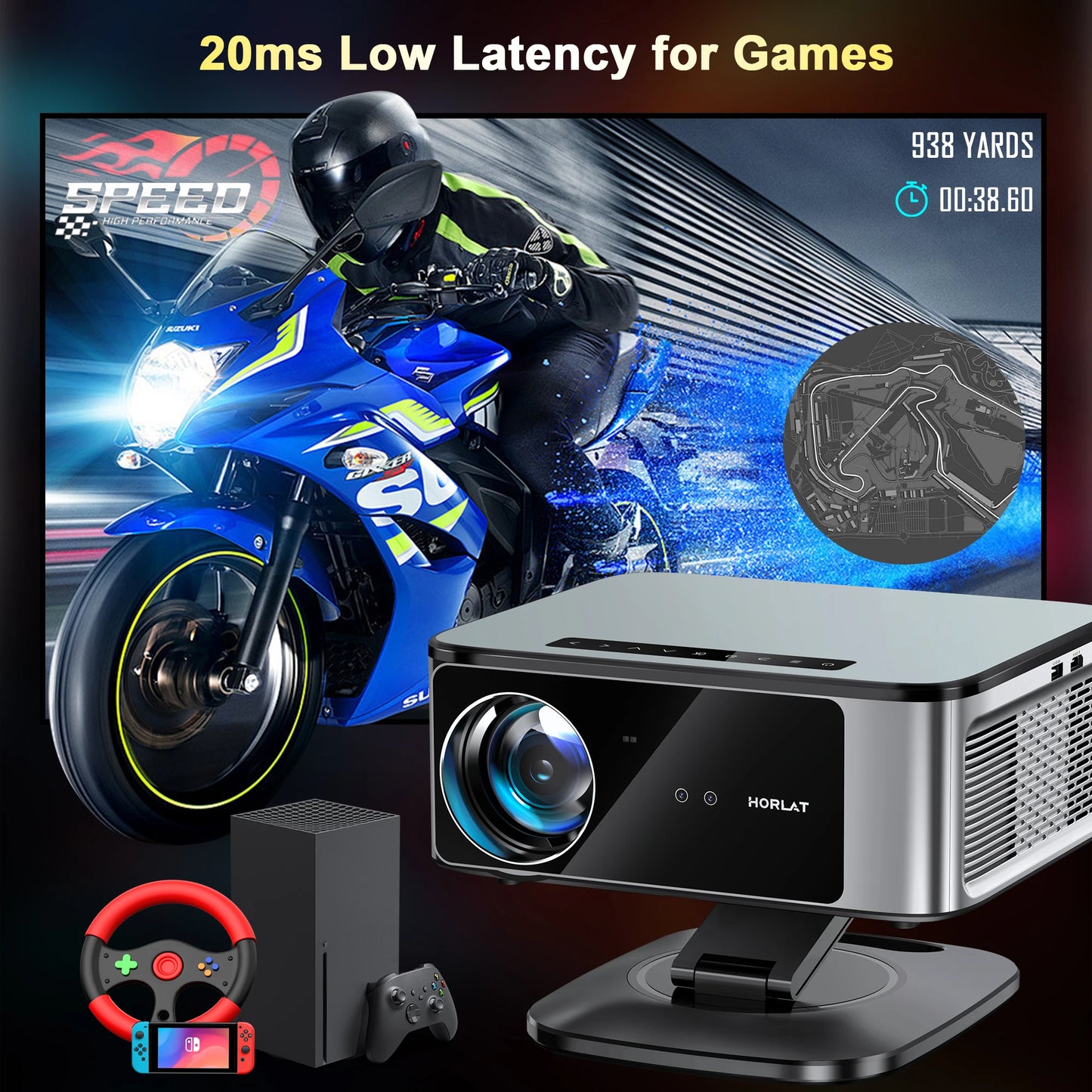 T10PRO with Bracket Mount for Laser Projector Setup